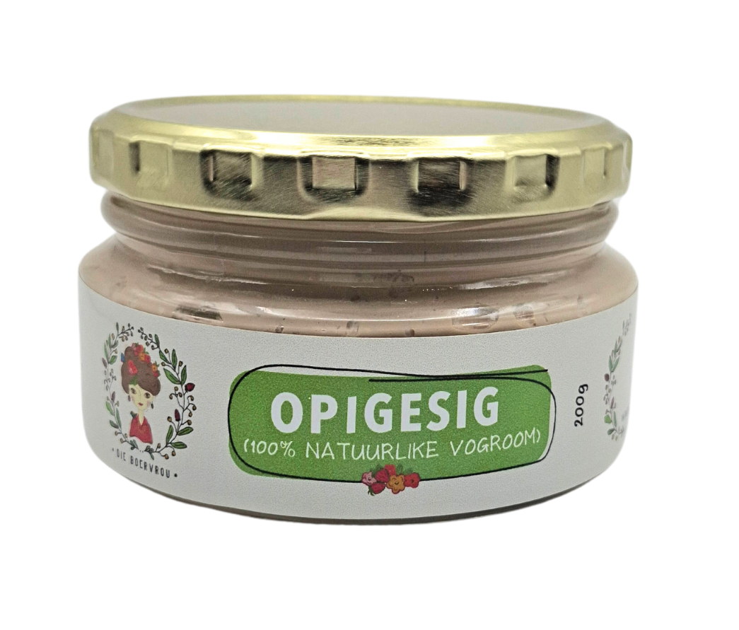 Opigesig - Natuurlike vogroom